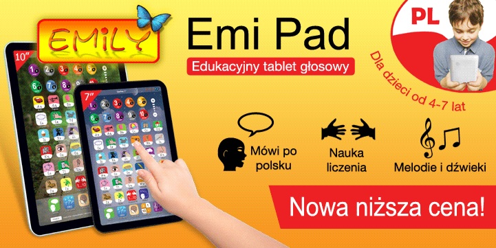 Tablet EmiPad 10 i 7 - Nauka Literek i Cyferek - Emily