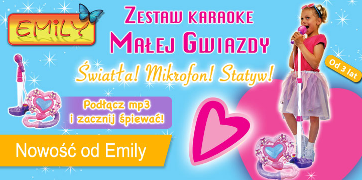 Emily - Zestaw do karaoke dla Małej Gwiazdy - Polska Wersja