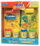 Masa Plastyczna Ciastolina - Zestaw Deluxe - tuby, wałek, formy