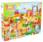 Edukacyjne Klocki JDLT - Duże ZOO - 116 Elementów
