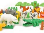 Edukacyjne Klocki JDLT - Mini Zoo - 115 Elementów