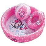 Zestaw Plażowy Dmuchany: Basen + Koło + Piłka Hello Kitty