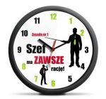 Zegar dla szefa - SZEF ma ZAWSZE rację